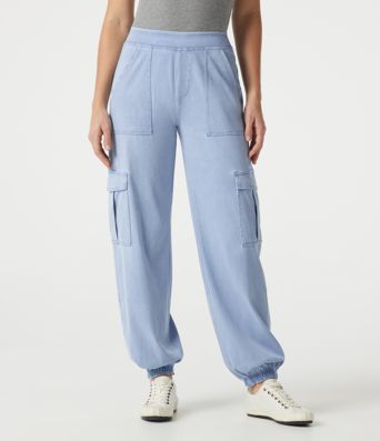 Halara Flex™ Denim Mid Rise Casual Cargo Joggers with Pockets