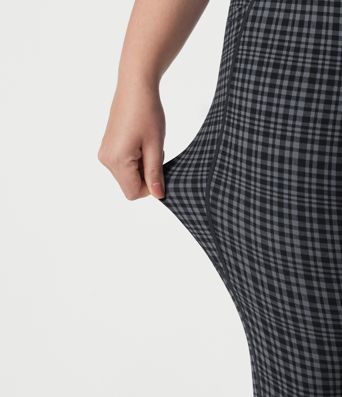 Plus Size Halara UltraSculpt™ Check Plaid Print High Waisted Drawstring Yoga Leggings with Pockets Plus Size Halara UltraSculpt™ Check Plaid Print High Waisted Drawstring Yoga Leggings with Pockets