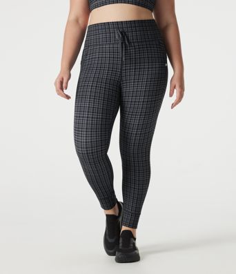 Plus Size Halara UltraSculpt™ Check Plaid Print High Waisted Drawstring Yoga Leggings with Pockets Plus Size Halara UltraSculpt™ Check Plaid Print High Waisted Drawstring Yoga Leggings with Pockets