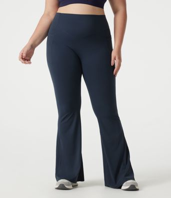Halara UltraSculpt™ Plus Size High Waisted Scrunch Butt Lifting Tummy Control Shaping Yoga Flare Leggings with Pockets