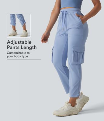 SoftlyZero™ Airy Cargohose fürs Training mit mittlerer Bundhöhe, Kordelzug, kühlendem Griff und Taschen - UPF50+ SoftlyZero™ Airy Cargohose fürs Training mit mittlerer Bundhöhe, Kordelzug, kühlendem Griff und Taschen - UPF50+