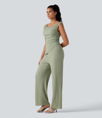 Off Shoulder Built-in Bra Casual Jumpsuit-Easy Peezy Edition Off Shoulder Built-in Bra Casual Jumpsuit-Easy Peezy Edition