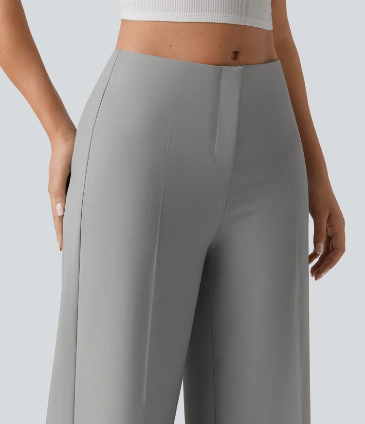 Low Rise Wide Leg Baggy Work Tailored Pants with Pockets Low Rise Wide Leg Baggy Work Tailored Pants with Pockets