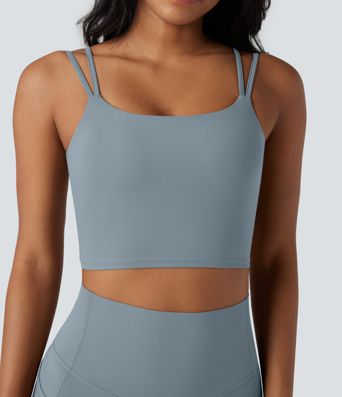 Halara UltraSculpt™ Double Straps Twisted Backless Cropped Yoga Tank Top Halara UltraSculpt™ Double Straps Twisted Backless Cropped Yoga Tank Top