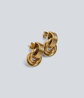 Boucles d'oreilles créoles à plusieurs niveaux
