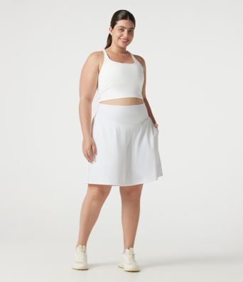 Plus Size SoftlyZero™ Airy High Waisted Cool Touch Yoga Bermuda Shorts with Pockets
