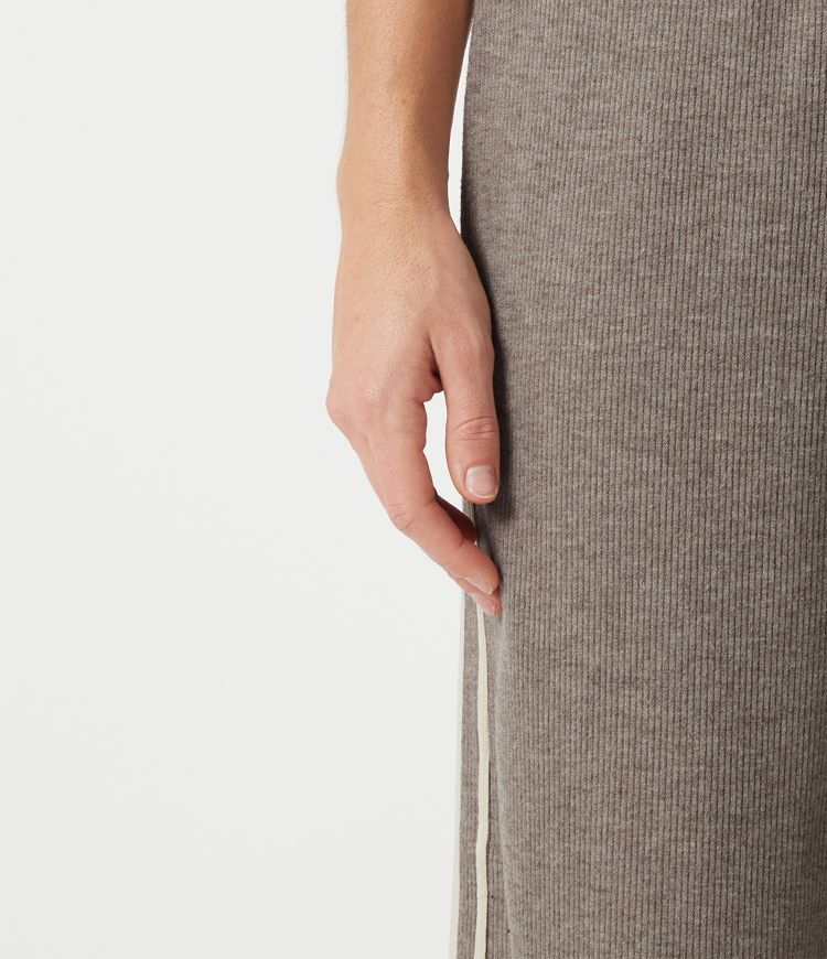 Ribbed High Waisted Tummy Control Drawstring Side Stripe Baggy Casual Pants with Pockets Ribbed High Waisted Tummy Control Drawstring Side Stripe Baggy Casual Pants with Pockets