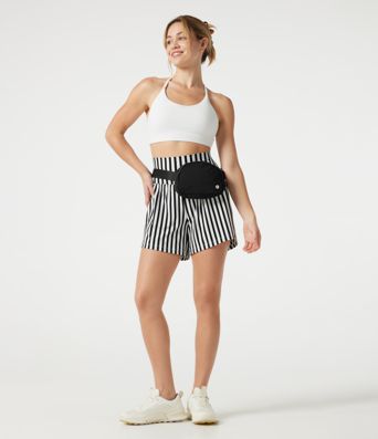 Ultra High-Waist Stripes 2-in-1 Yoga Baggy Shorts with Pockets Ultra High-Waist Stripes 2-in-1 Yoga Baggy Shorts with Pockets