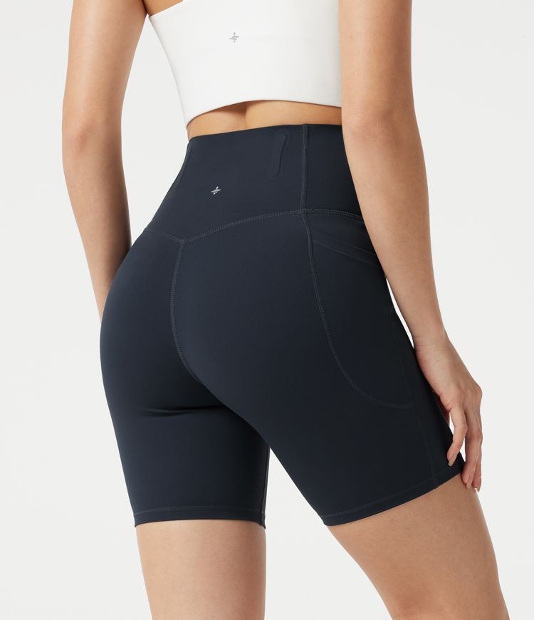 Halara UltraSculpt™ High Waisted Anti-Roll Tummy Control Shaping Workout Biker Shorts 7'' with Pockets Halara UltraSculpt™ High Waisted Anti-Roll Tummy Control Shaping Workout Biker Shorts 7'' with Pockets