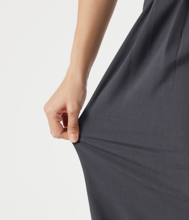 Mid Rise Baggy Casual Linen-Feel Pants with Pockets