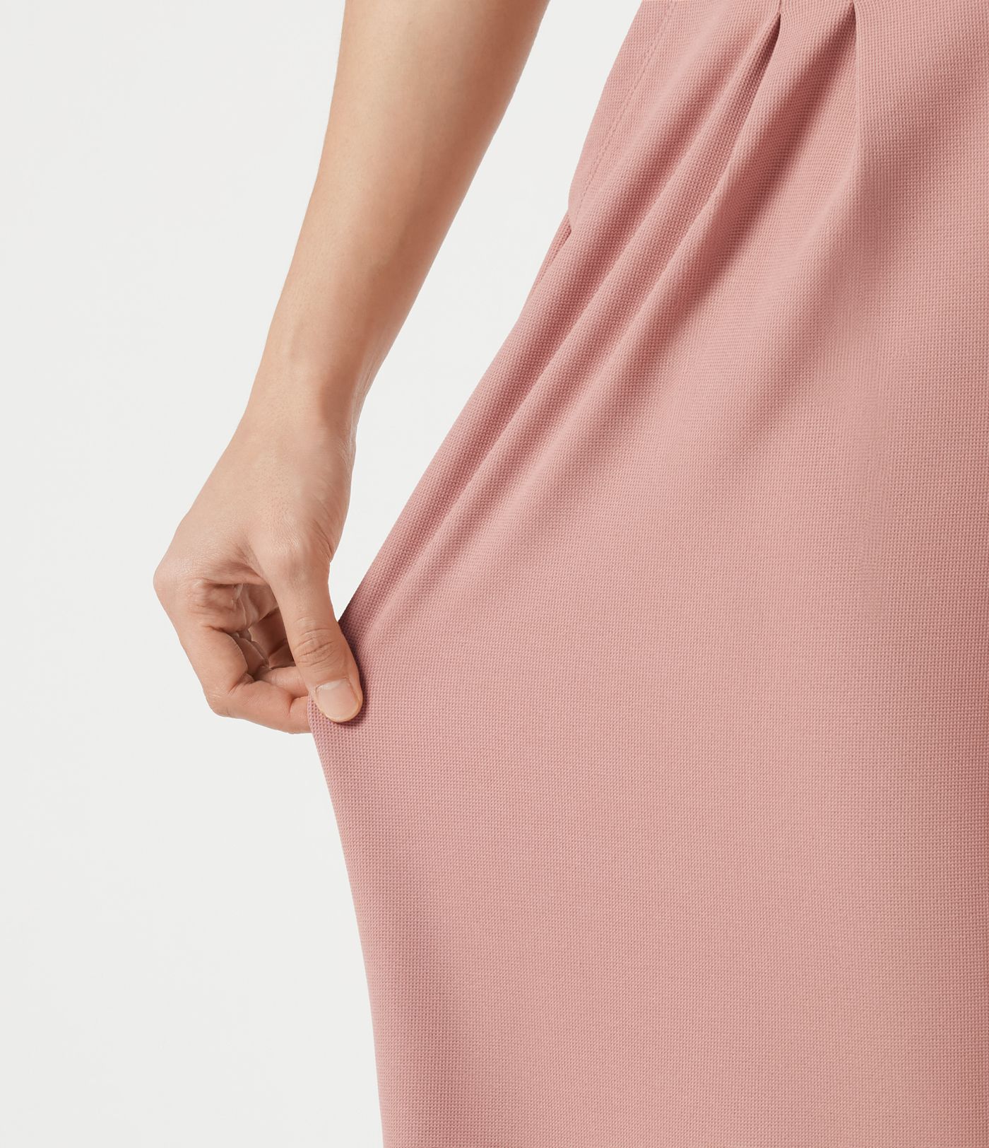 Halara Flex™ - Verkürzte Stoffhose mit hohem Bund, Seitentaschen, Waffelmuster und weitem Bein