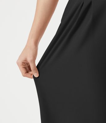 Halara Flex™ - Verkürzte Stoffhose mit hohem Bund, Seitentaschen, Waffelmuster und weitem Bein Halara Flex™ - Verkürzte Stoffhose mit hohem Bund, Seitentaschen, Waffelmuster und weitem Bein