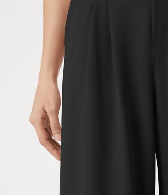 Halara Flex™ - Verkürzte Stoffhose mit hohem Bund, Seitentaschen, Waffelmuster und weitem Bein Halara Flex™ - Verkürzte Stoffhose mit hohem Bund, Seitentaschen, Waffelmuster und weitem Bein
