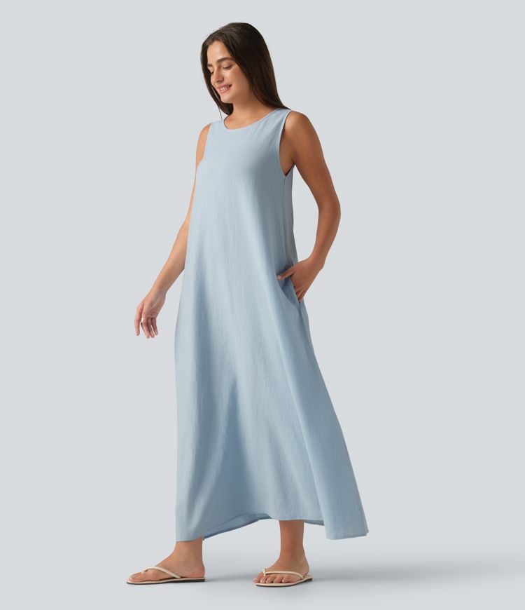 grey long sleeve midi dress O'Neill Women's Gracyn Smocked Long Sleeve Midi Dress - Slate