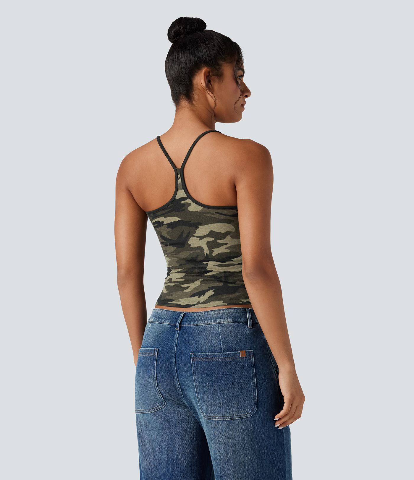 Racerback Camo Casual Tank Top Racerback Camo Casual Tank Top