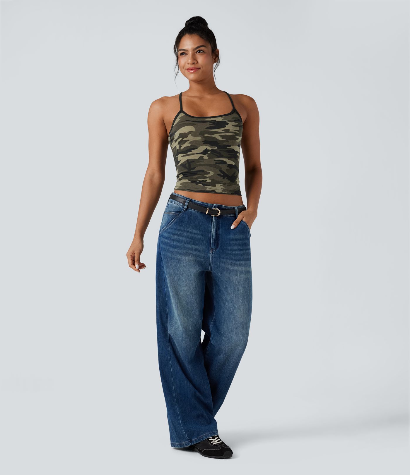 Racerback Camo Casual Tank Top Racerback Camo Casual Tank Top