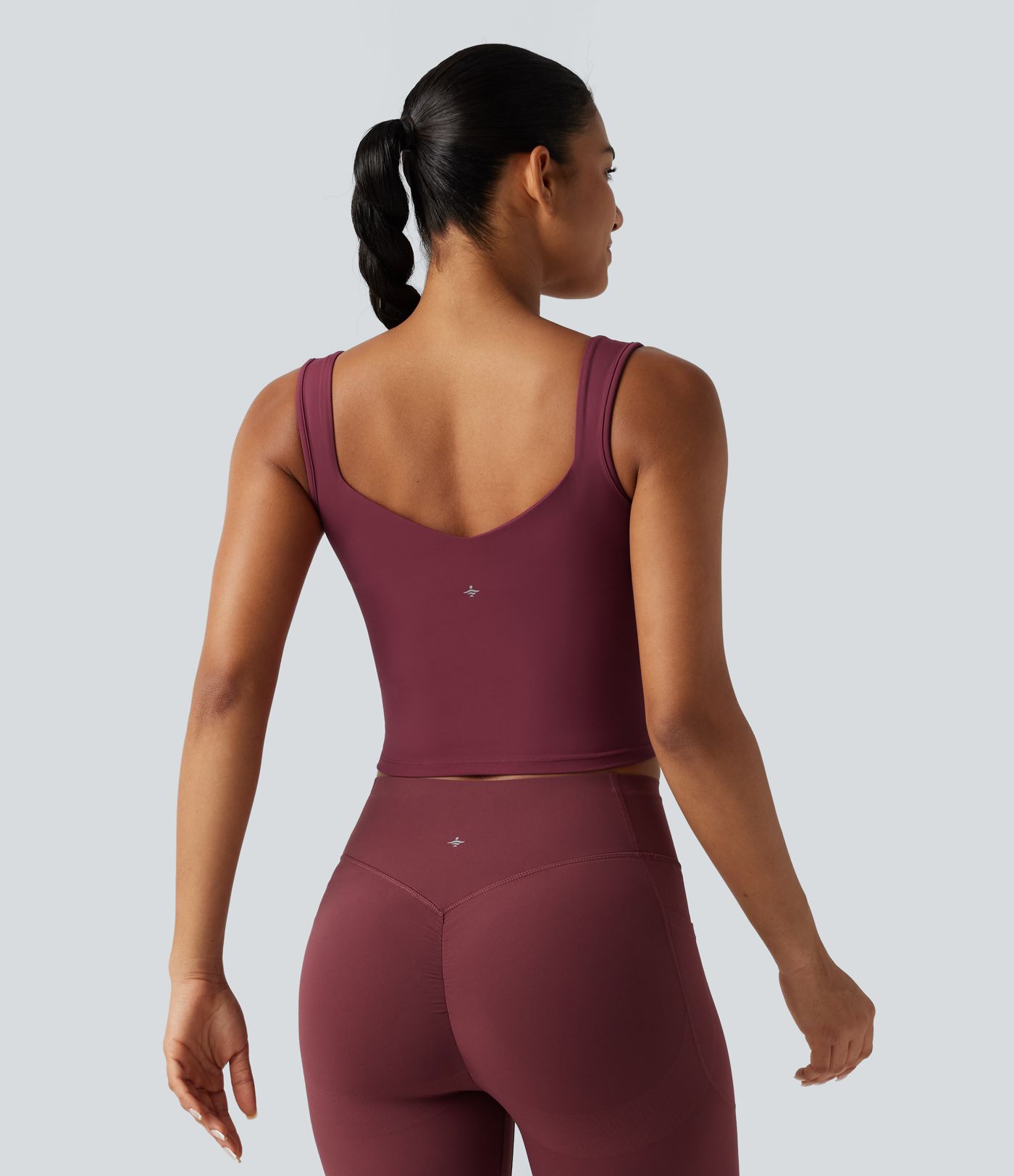 SoftlyZero™ Airy Sweetheart Neck Crossover Built-in Bra Cool Touch Running Tank Top-UPF50+