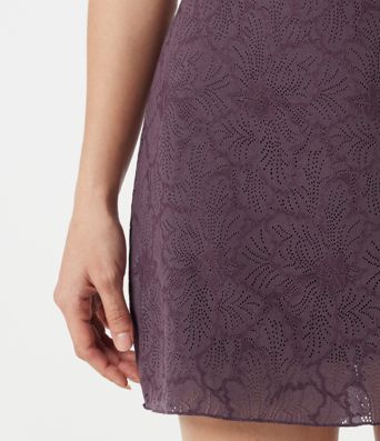 SoftlyZero™ High Waisted Contrast Lace Mini Casual Skirt