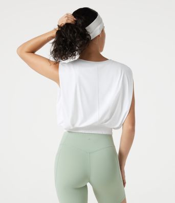 Round Neck Cool Touch Yoga Tank Top-UPF50+
