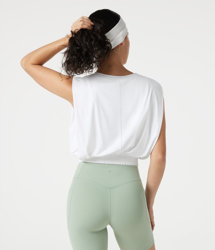 Round Neck Cool Touch Yoga Tank Top-UPF50+