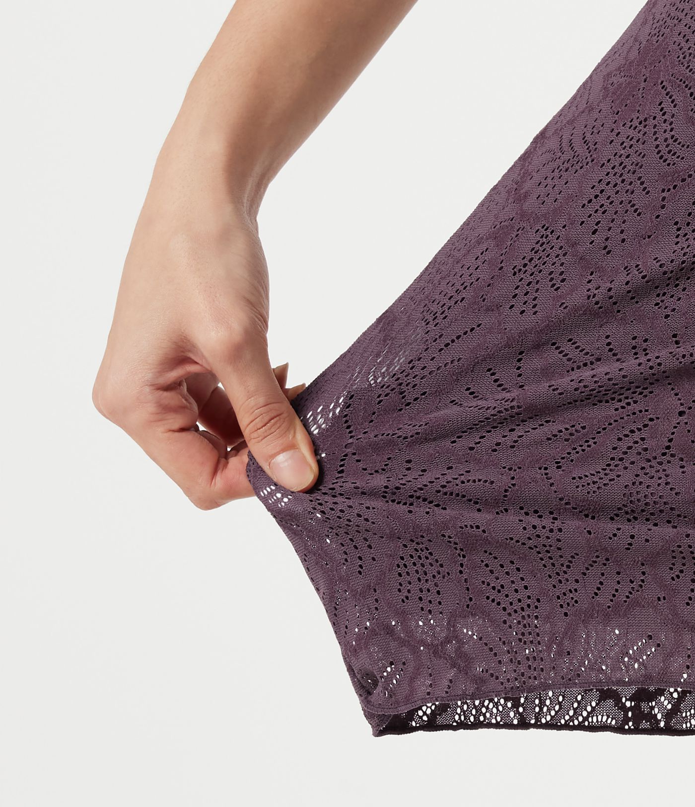 SoftlyZero™ High Waisted Contrast Lace Mini Casual Skirt