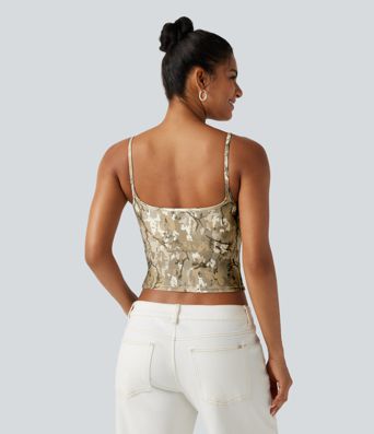 Débardeur décontracté Halara UltraSculpt™ imprimé camouflage avec soutien-gorge intégré Débardeur décontracté Halara UltraSculpt™ imprimé camouflage avec soutien-gorge intégré