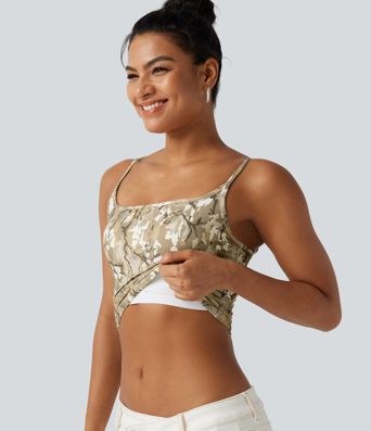 Débardeur décontracté Halara UltraSculpt™ imprimé camouflage avec soutien-gorge intégré Débardeur décontracté Halara UltraSculpt™ imprimé camouflage avec soutien-gorge intégré