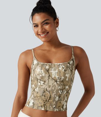 Débardeur décontracté Halara UltraSculpt™ imprimé camouflage avec soutien-gorge intégré Débardeur décontracté Halara UltraSculpt™ imprimé camouflage avec soutien-gorge intégré