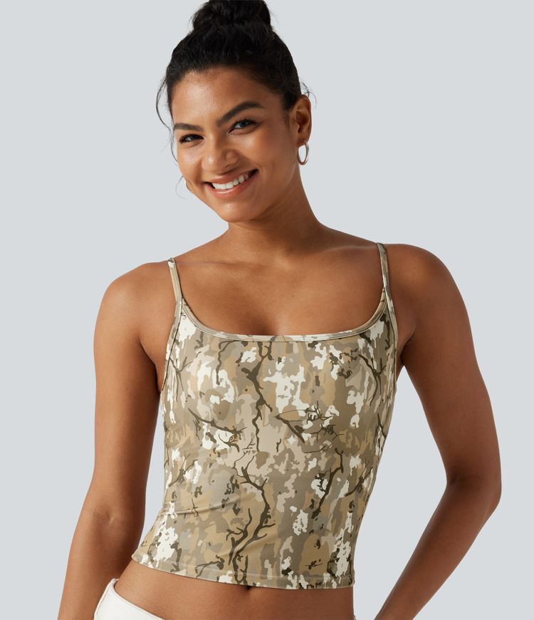Débardeur décontracté Halara UltraSculpt™ imprimé camouflage avec soutien-gorge intégré Débardeur décontracté Halara UltraSculpt™ imprimé camouflage avec soutien-gorge intégré