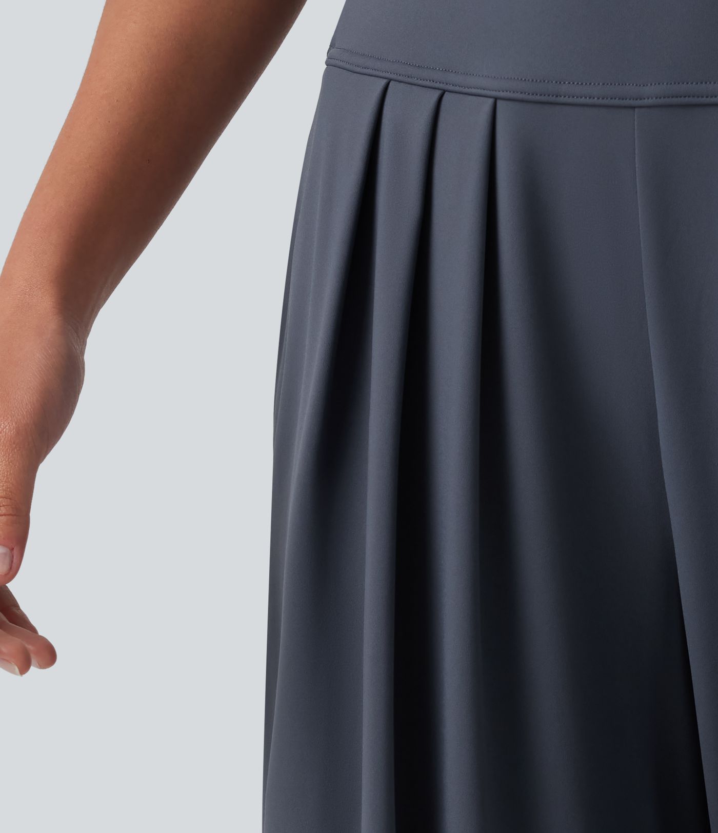 Pantalon yoga ample SoftlyZero™Airy effet frais InstantCool à plis taille haute avec poches Pantalon yoga ample SoftlyZero™Airy effet frais InstantCool à plis taille haute avec poches