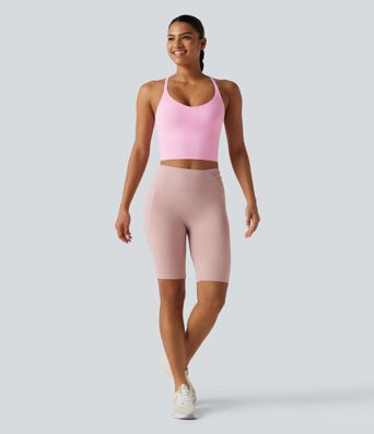 OneForm Seamless Flow Built-in Bra Cropped Yoga Tank Top
