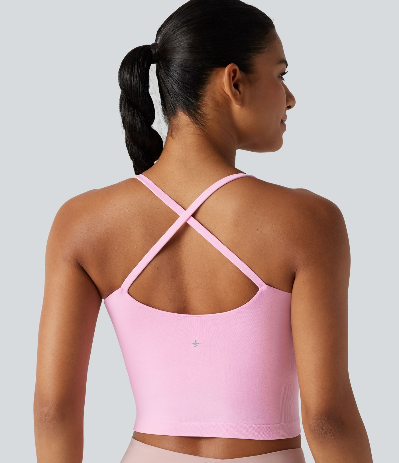 OneForm Seamless Flow Built-in Bra Cropped Yoga Tank Top