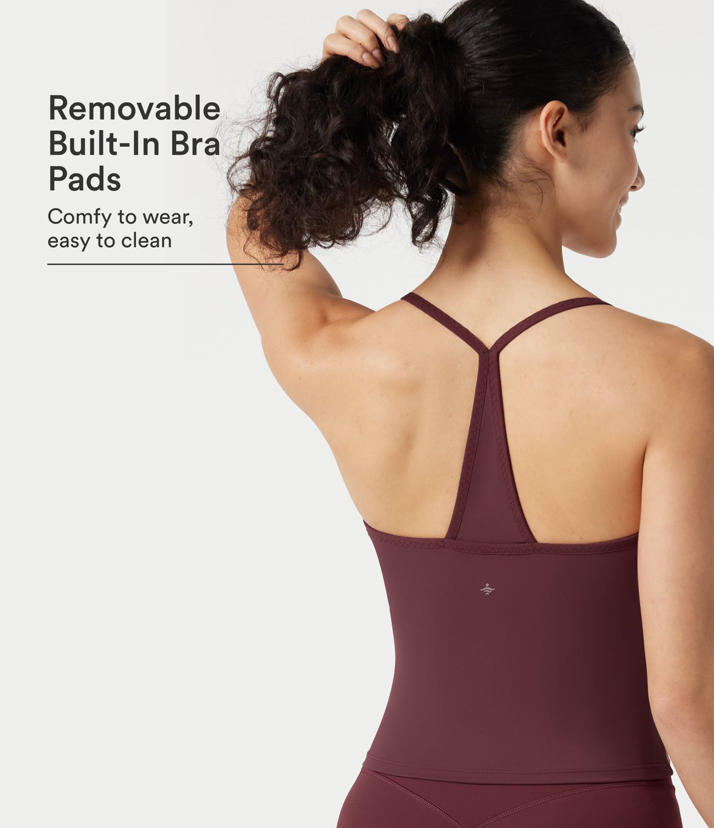 SoftlyZero™ Plush V-neck Y-Back Built-in Bra Yoga Cami Top SoftlyZero™ Plush V-neck Y-Back Built-in Bra Yoga Cami Top