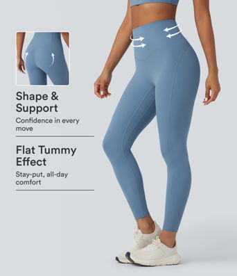 Halara UltraSculpt™ SoCinched High Waist Bauchkontroll-Workout-Leggings mit Tasche