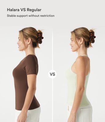 Halara Cotton Jersey One-Shoulder Built-in Bra Casual T-Shirt B-DD Cups