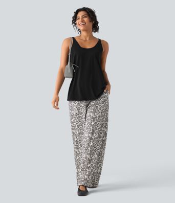 U Neck Relaxed Casual Tank Top