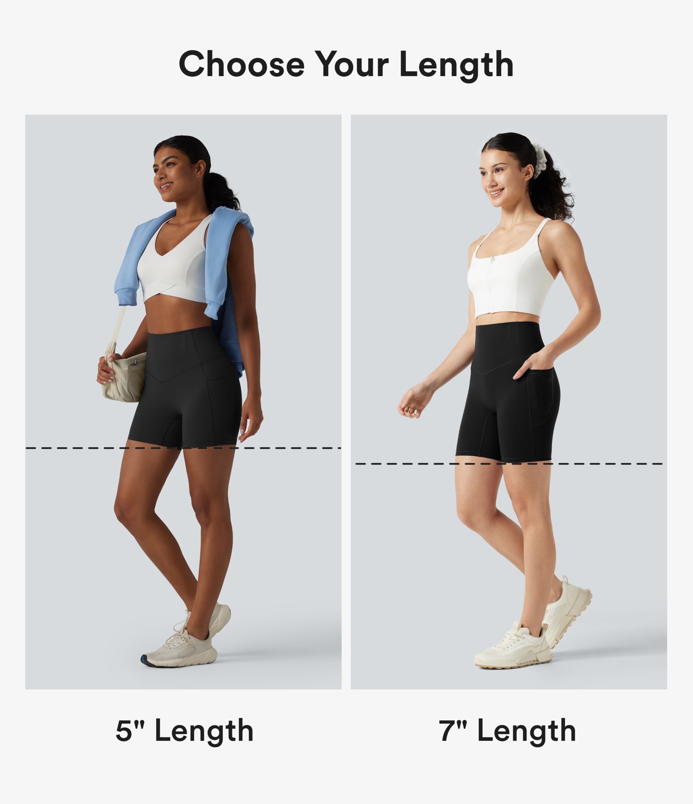 Halara UltraSculpt™ High Waisted Anti-Roll Tummy Control Shaping Workout Biker Shorts 5'' with Pockets