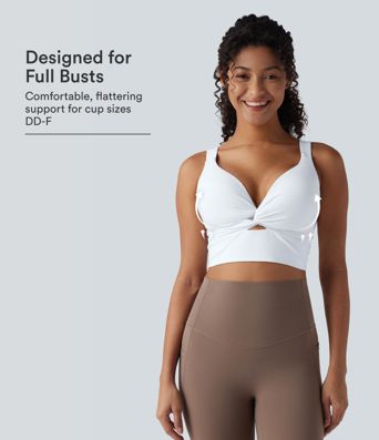 Halara UltraSculpt™ Low Support Push-Up Yoga Sports Bra DD-F Cups Halara UltraSculpt™ Low Support Push-Up Yoga Sports Bra DD-F Cups