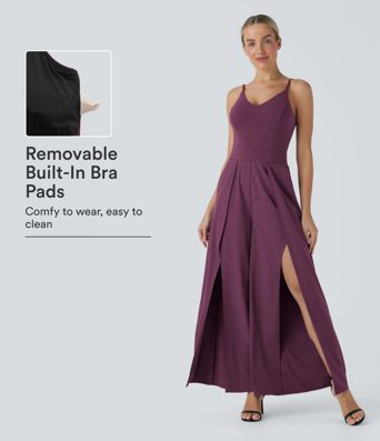 Breezeful™ Wide Leg Quick Dry Casual Jumpsuit with Pockets