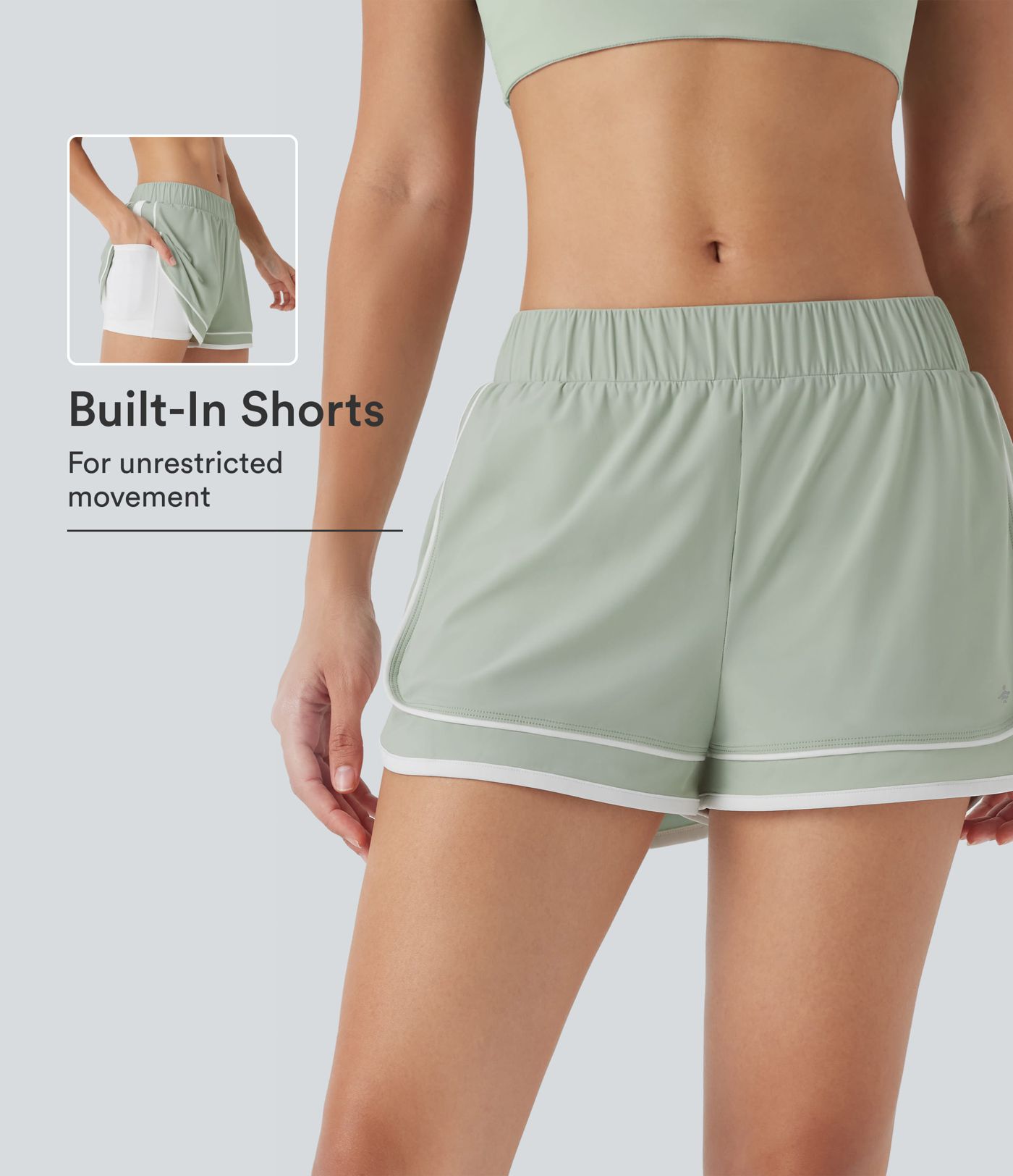 Low Rise Color Block Curved Hem 2-in-1 Cool Touch Quick Dry Running Shorts with Pocket Low Rise Color Block Curved Hem 2-in-1 Cool Touch Quick Dry Running Shorts with Pocket