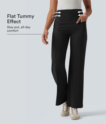 DayStretch High Waisted Tummy Control Casual Bootcut Pants with Pockets DayStretch High Waisted Tummy Control Casual Bootcut Pants with Pockets