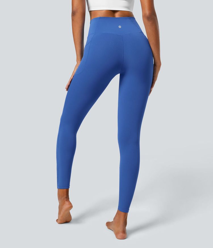 SoftlyZero™ Crossover Pocket Plain Leggings-UPF50+