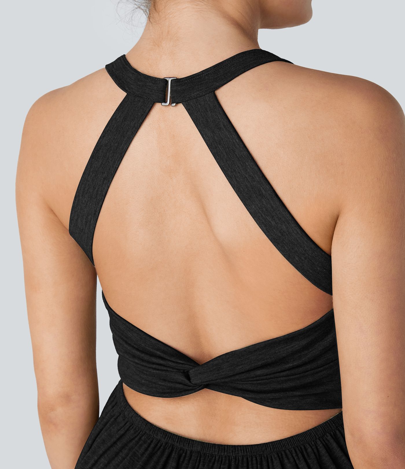 U Neck Pocket Harem Casual Jumpsuit-Easy Peezy Edition