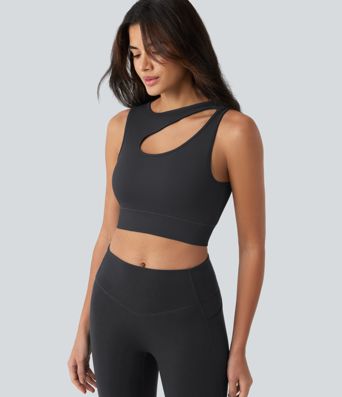 OneForm Seamless Flow Cut-Out Built-in Bra Yoga Tank Top OneForm Seamless Flow Cut-Out Built-in Bra Yoga Tank Top