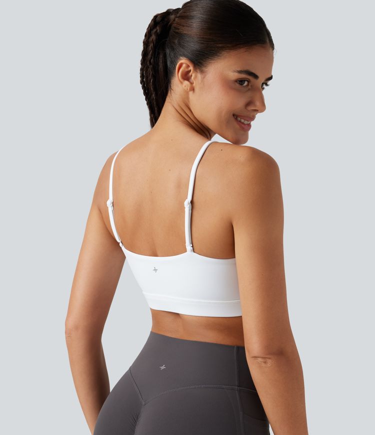 Verkürztes, 2-teiliges Yoga-Sport-Top mit kurzen Ärmeln, integriertem BH und One-Shoulder-Design - schnelltrocknend