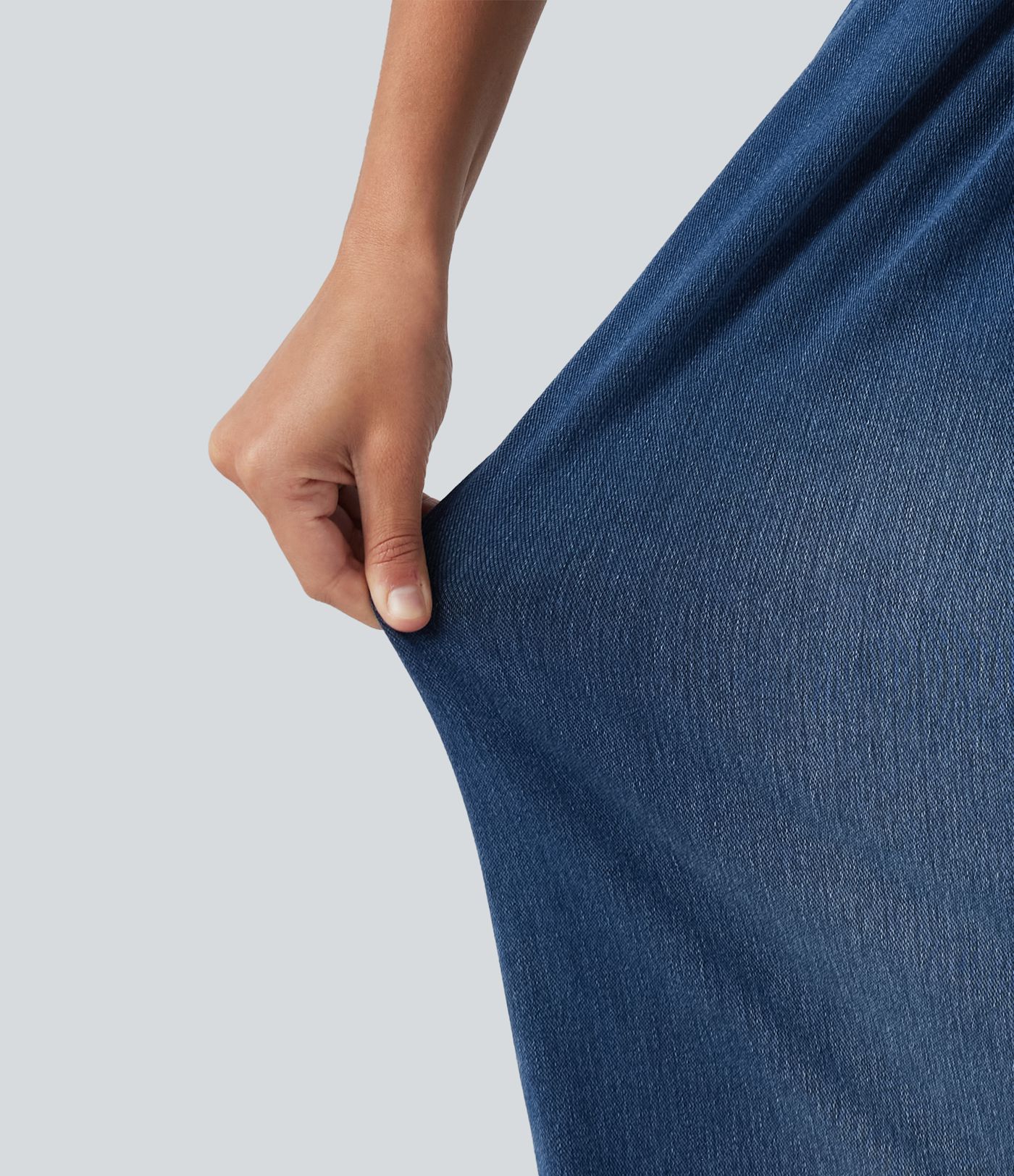 Halara Flex™ Built-in Bra Denim Casual Jumpsuit with Pockets-Easy Peezy Edition Halara Flex™ Built-in Bra Denim Casual Jumpsuit with Pockets-Easy Peezy Edition