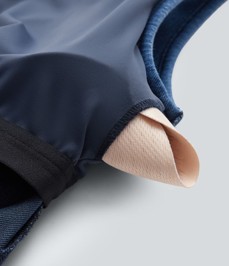 Halara Flex™ Built-in Bra Denim Casual Jumpsuit with Pockets-Easy Peezy Edition Halara Flex™ Built-in Bra Denim Casual Jumpsuit with Pockets-Easy Peezy Edition
