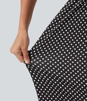 Halter Sleeveless Backless Built-in Bra Polka Dot Print Resort Jumpsuit with Pockets-Easy Peezy Halter Sleeveless Backless Built-in Bra Polka Dot Print Resort Jumpsuit with Pockets-Easy Peezy