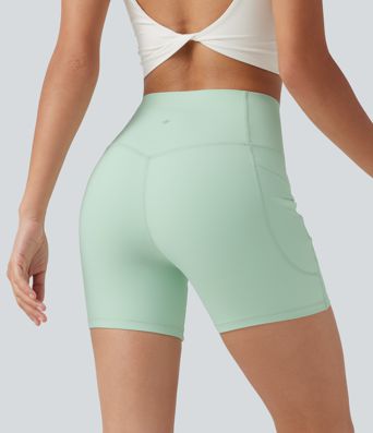 Halara UltraSculpt™ High Waisted Tummy Control Shaping Training Biker Shorts 5'' with Pockets