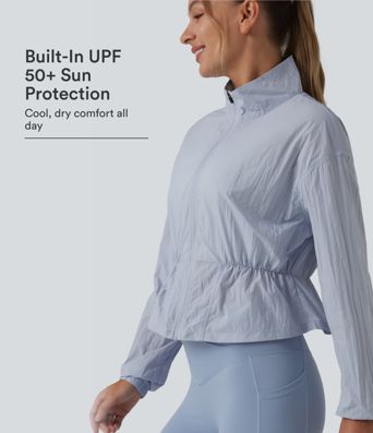 Chaqueta de camping con cuello alto y mangas largas - UPF50+ Chaqueta de camping con cuello alto y mangas largas - UPF50+